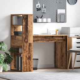 vidaXL Bureau Oud Hout Bewerkt hout 113 x 54 x 120 cm