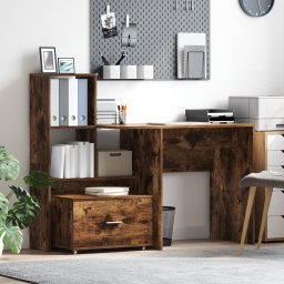 vidaXL Ladenkast 55 x 45 x 31 cm Gerookt eiken