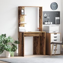 vidaXL Bureau Oud Hout Bewerkt hout 78,5 x 37 x 154,5 cm