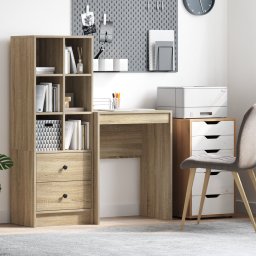 vidaXL Bureau Sonoma Eiken 60 x 40 x 76 cm