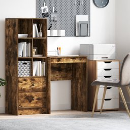 vidaXL Bureau Gerookt eiken 60 x 40 x 76 cm