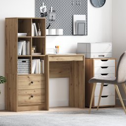 vidaXL Bureau Artisan Eiken 60 x 40 x 76 cm