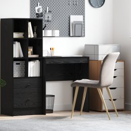 vidaXL Bureau Zwart Eiken 70 x 40 x 76 cm