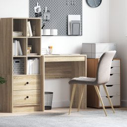 vidaXL Bureau Anders Sonoma eiken 70 x 40 x 76 cm Bewerkt hout