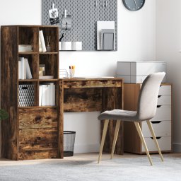 vidaXL Bureau Gerookt eiken 70 x 40 x 76 cm