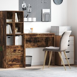 vidaXL Bureau Gerookt eiken 80 x 40 x 76 cm