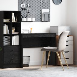 vidaXL Bureau Zwart Eiken 90 x 40 x 76 cm