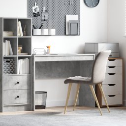 vidaXL Bureau Beton Grijs 100 x 40 x 76 cm