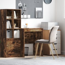 vidaXL Bureau Gerookt eiken 60 x 50 x 76 cm