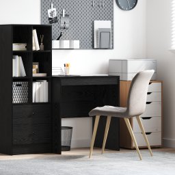 vidaXL Bureau Zwart Eiken 70 x 50 x 76 cm