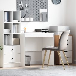 vidaXL Bureau Wit 80 x 50 x 76 cm