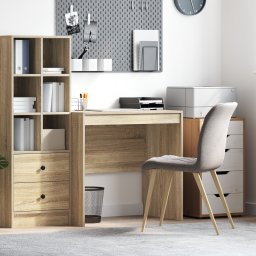 vidaXL Bureau Sonoma Eiken 80 x 50 x 76 cm