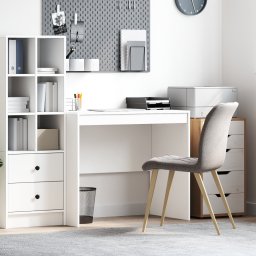 vidaXL Bureau Wit 90 x 50 x 76 cm