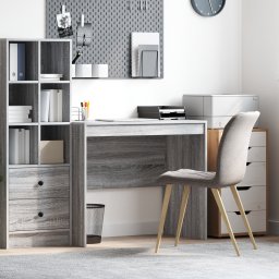 vidaXL Bureau Grijs Sonoma 90 x 50 x 76 cm