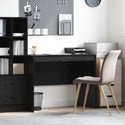 vidaXL Bureau Zwart Eiken 100 x 50 x 76 cm
