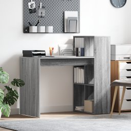 vidaXL Bureau Grijs Sonoma Bewerkt hout 108 x 55 x 103.5 cm