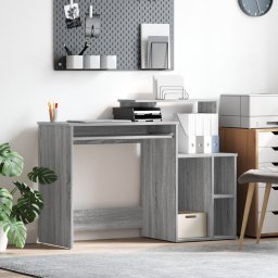 vidaXL Bureau Grijs Sonoma 120,5 x 44 x 88,5 cm Bewerkt hout