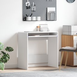 vidaXL Bureau Wit Bewerkt hout 77.5 x 43 x 79 cm