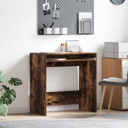 vidaXL Bureau Gerookt eiken Bewerkt hout 77.5 x 43 x 79 cm