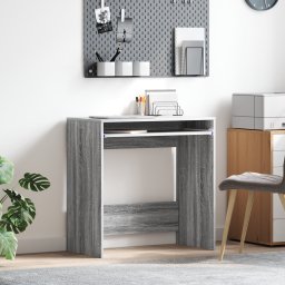 vidaXL Bureau Grijs Sonoma Bewerkt hout 77.5 x 43 x 79 cm