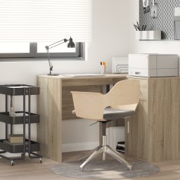 vidaXL Bureau Sonoma Eiken Bewerkt hout 102 x 50 x 75 cm