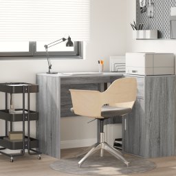 vidaXL Bureau Grijs Sonoma Bewerkt hout 102 x 50 x 75 cm