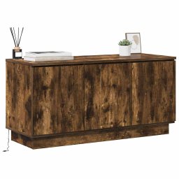 vidaXL TV-kast 100 x 38 x 49 cm Gerookt eiken Bewerkt hout