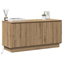 vidaXL TV-kast 100 x 38 x 49 cm Artisan Eiken Bewerkt hout