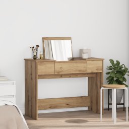 vidaXL Cosmetische Tafel Artisan Eiken 100 x 45 x 76 cm