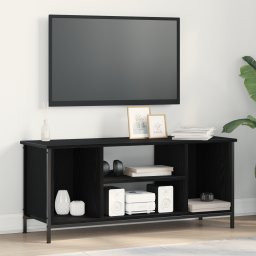 vidaXL TV-kast 102 x 35 x 45 cm Zwart Eiken Bewerkt hout