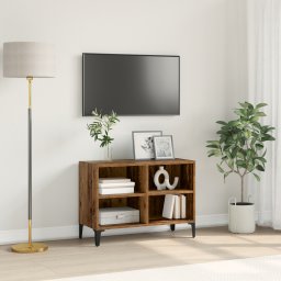 vidaXL Tv-meubelset Wandgemonteerd Bruin Geconstrueerd hout