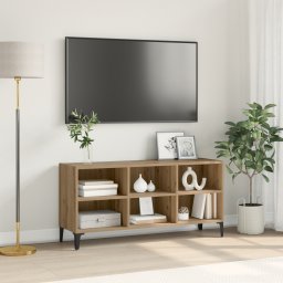 vidaXL Tv-meubelset 103,5 x 30 x 50 cm Bruin Geconstrueerd hout
