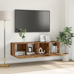 vidaXL Tv-meubelset 2 st Multikleur Bewerkt hout
