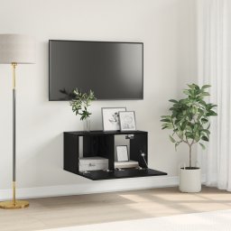 vidaXL Tv-meubelset 60 x 30 x 30 cm Zwart Bewerkt hout