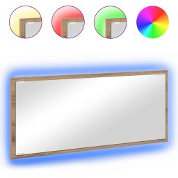 vidaXL Spiegel Artisan Eiken 90 x 8,5 x 37 cm Bewerkt hout