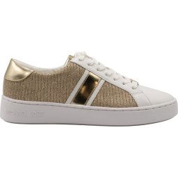 Michael Kors -maat 37- Irving Stripe Lace Up Dames Sneakers White-Gold