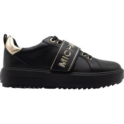 Michael Kors - Maat 37 - Emmett Strap Lace Up Dames Sneakers - Zwart