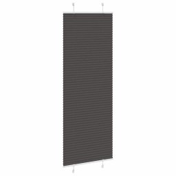 vidaXL Plissé rolgordijn 70x200 cm stofbreedte 69,4 cm polyester zwart