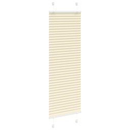 vidaXL Plissé rolgordijn 40x150 cm stofbreedte 39,4 cm polyester crème