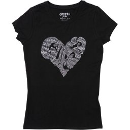 Guess - Maat M - Heart R3 Dames Trui - Zwart