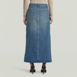 Revynn Long Rok - Midden blauw - Dames