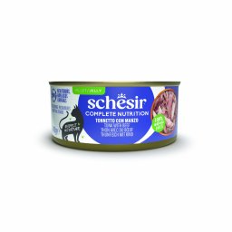 6x140g Tonijn met rundvlees Schesir Complete Nutrition in gelei natvoer voor katten