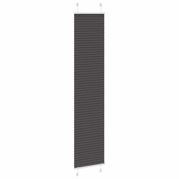 vidaXL Plissé rolgordijn 40x200 cm stofbreedte 39,4 cm polyester zwart