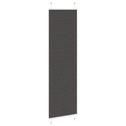 vidaXL Plissé rolgordijn 65x200 cm stofbreedte 64,4 cm polyester zwart