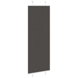 vidaXL Plissé rolgordijn 75x200 cm stofbreedte 74,4 cm polyester zwart