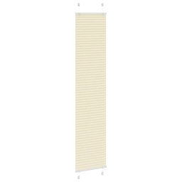 vidaXL Plissé rolgordijn 40x200 cm stofbreedte 39,4 cm polyester crème