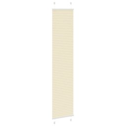 vidaXL Plissé rolgordijn 45x200 cm stofbreedte 44,4 cm polyester crème