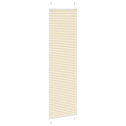 vidaXL Plissé rolgordijn 55x200 cm stofbreedte 54,4 cm polyester crème