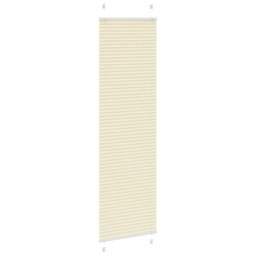 vidaXL Plissé rolgordijn 60x200 cm stofbreedte 59,4 cm polyester crème
