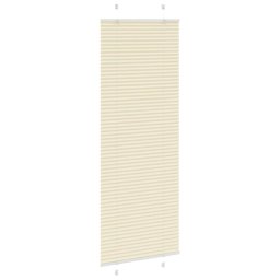 vidaXL Plissé rolgordijn 80x200 cm stofbreedte 79,4 cm polyester crème